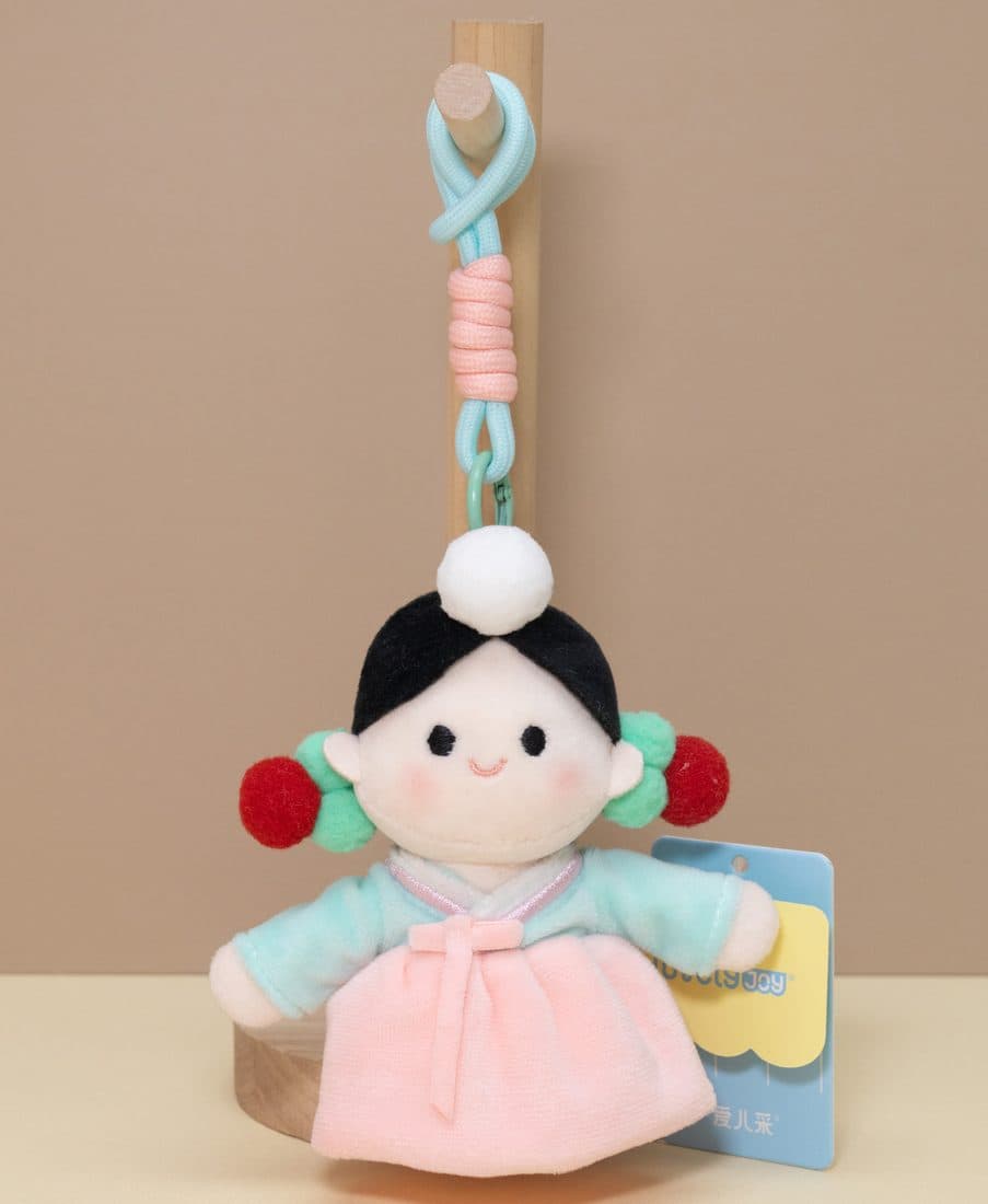 盘发汉服女孩挂件 — LovelyJoy custom plush toy