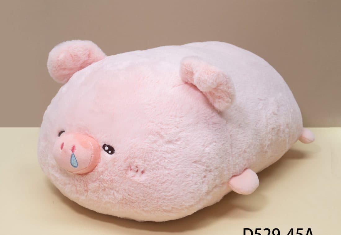 流泪粉猪抱枕 — LovelyJoy custom plush toy