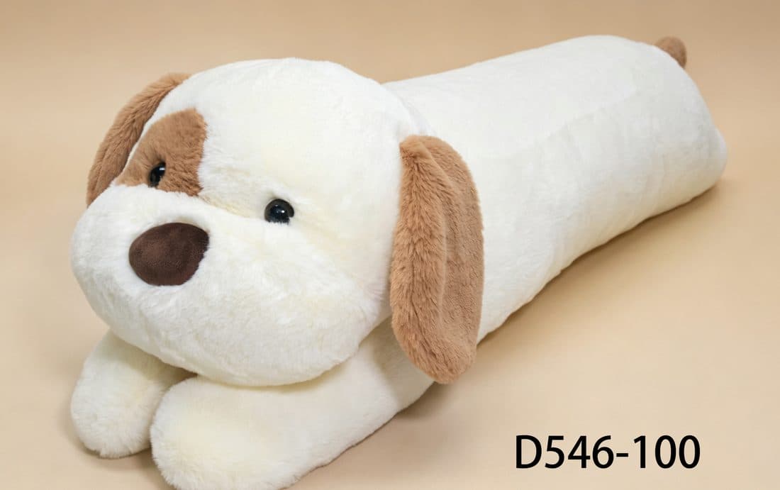 垂耳小狗长条抱枕 — LovelyJoy custom plush toy