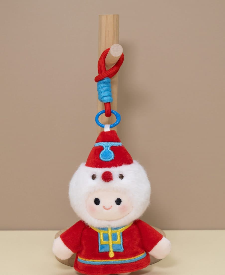红衣喜庆娃娃挂件 — LovelyJoy custom plush toy