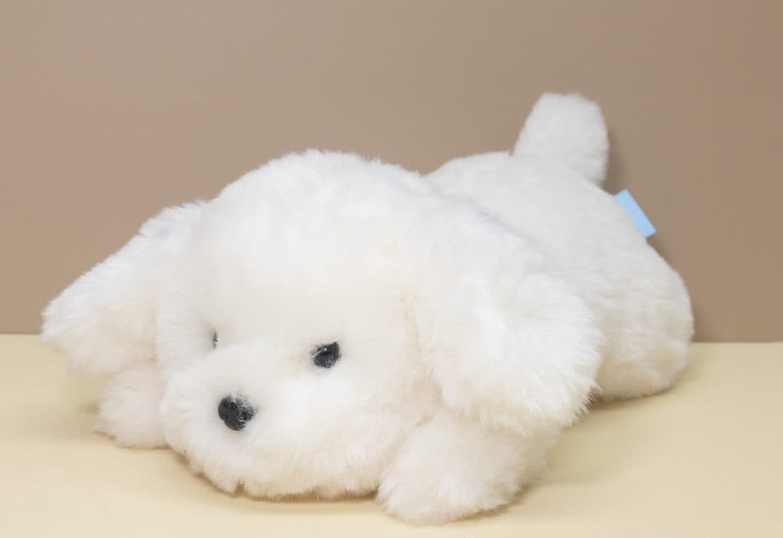 趴趴白色小狗 — LovelyJoy custom plush toy