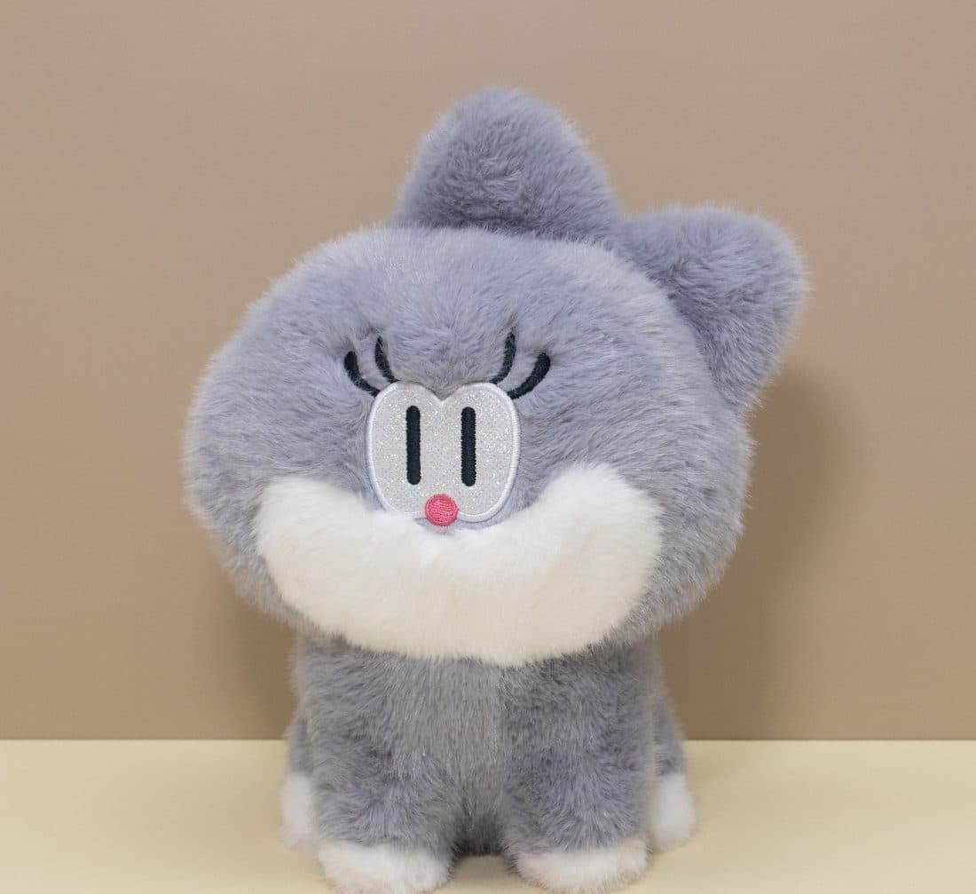 灰色奶猫毛绒 — LovelyJoy custom plush toy