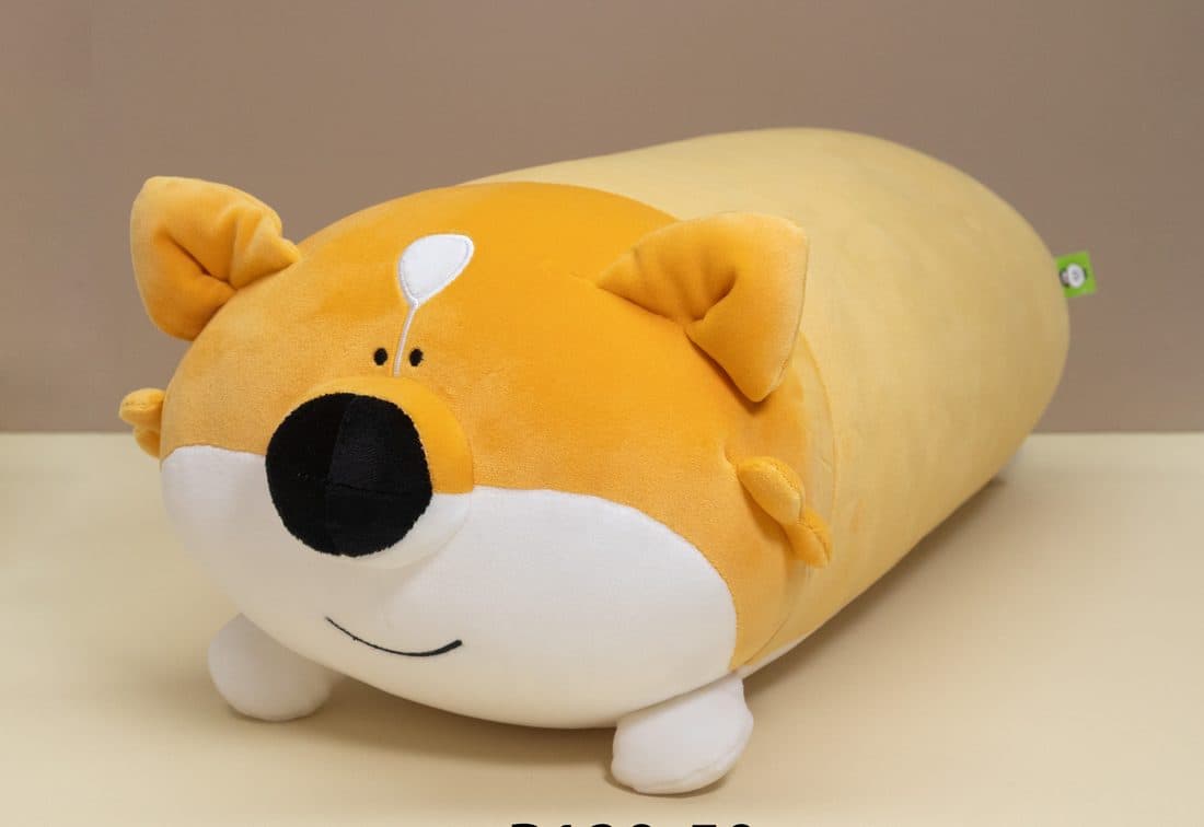 柴犬圆柱抱枕 — LovelyJoy custom plush toy