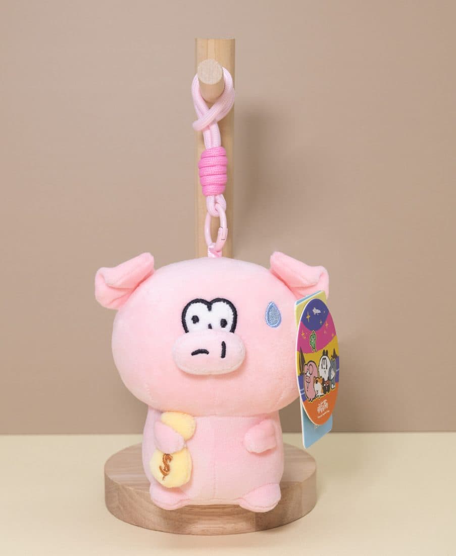 麦唛猪猴挂件 — LovelyJoy custom plush toy