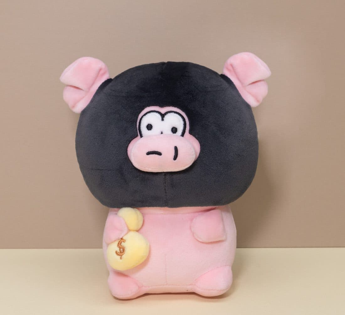 招财猪猴公仔 — LovelyJoy custom plush toy