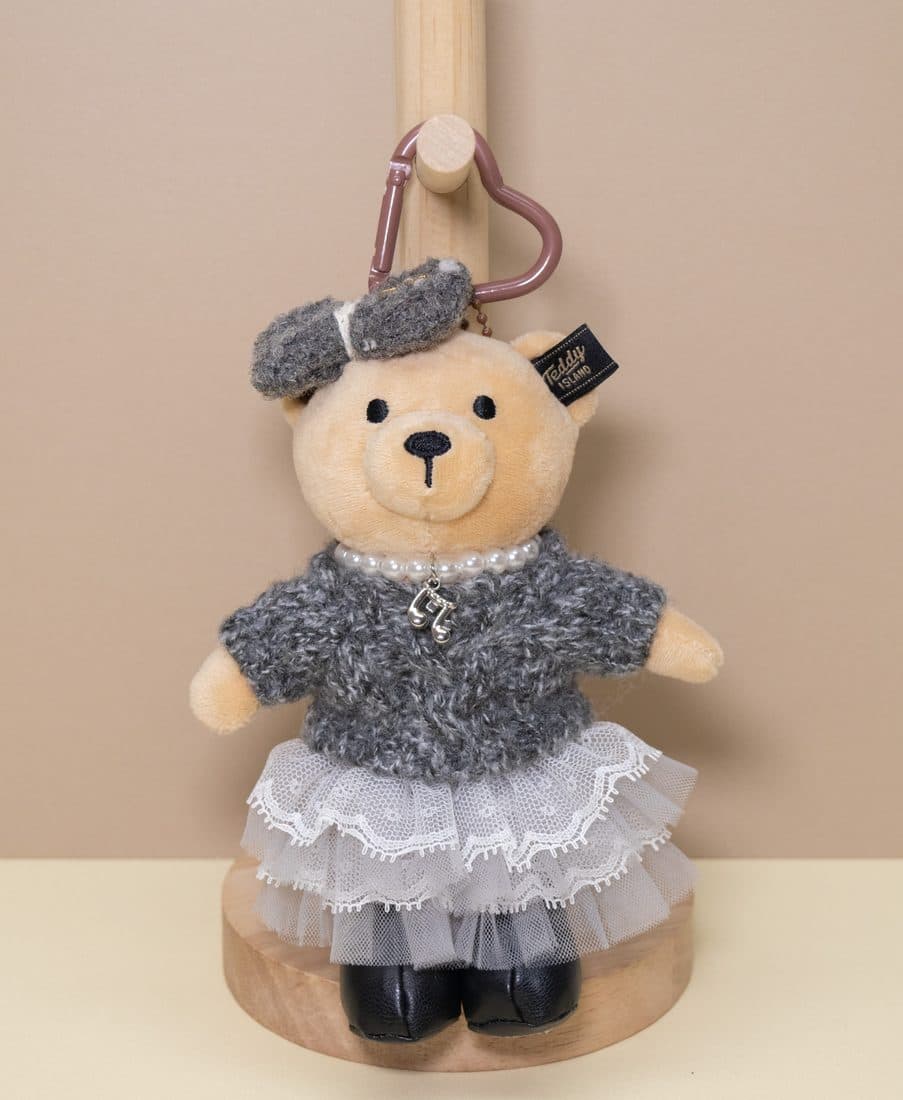 Teddy Island 粗花呢芭蕾小熊挂件 — LovelyJoy custom plush toy