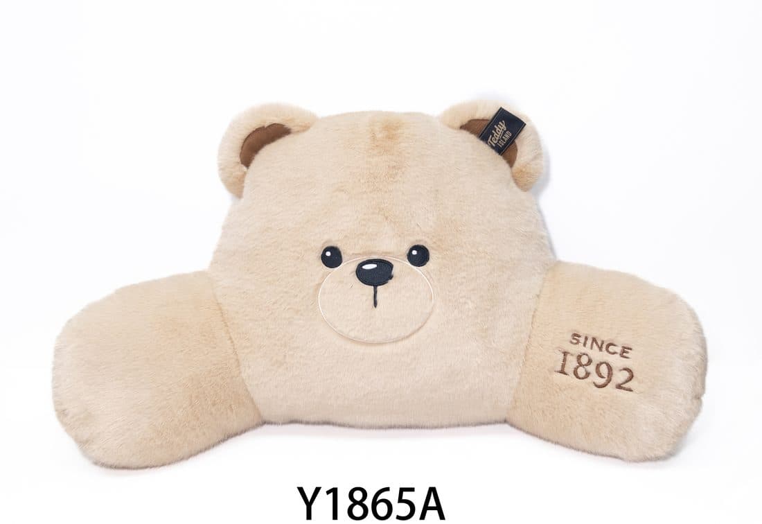 Teddy Island 奶油色小熊靠垫 — LovelyJoy custom plush toy