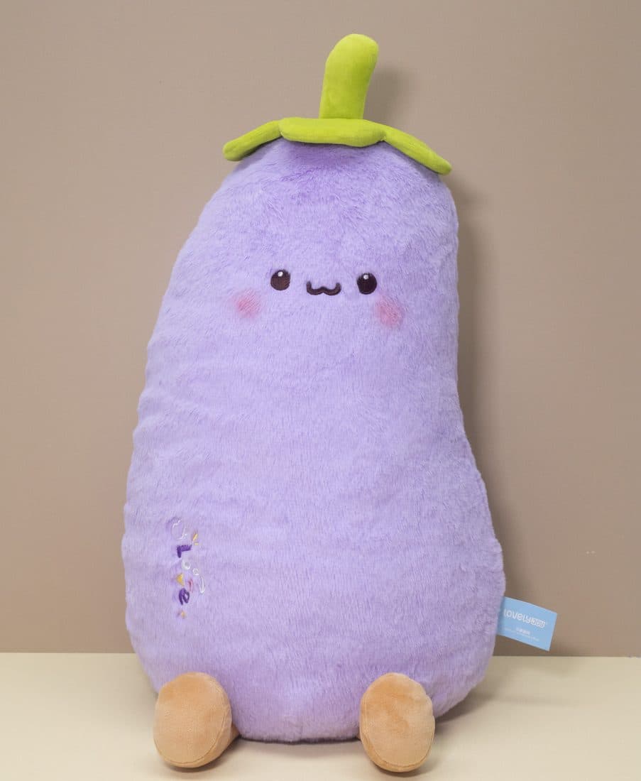 茄子抱枕公仔 — LovelyJoy custom plush toy