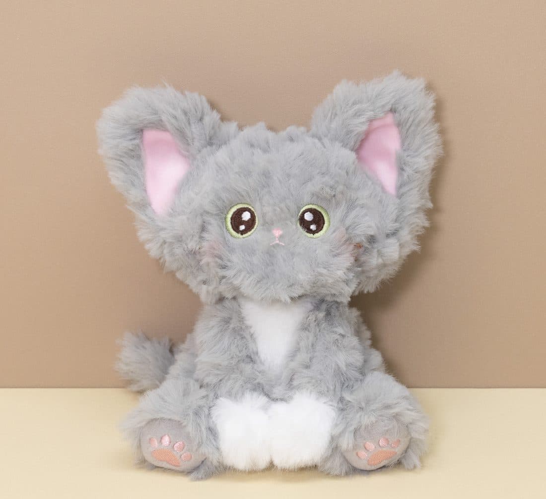大耳灰猫公仔 — LovelyJoy custom plush toy