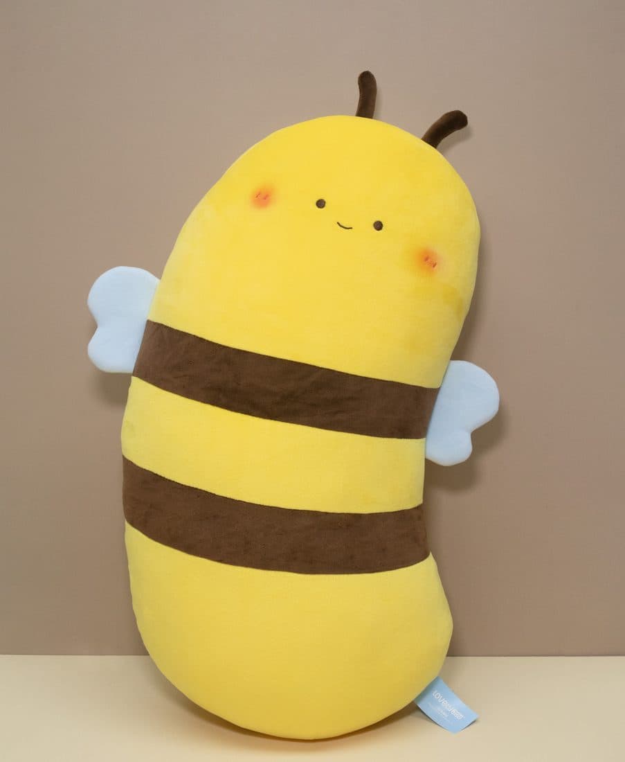 蜜蜂长条抱枕 — LovelyJoy custom plush toy